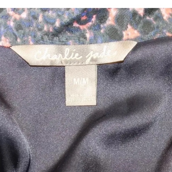 Charlie Jade Women Jumpsuit Medium Snake Print Black Blue Pink Sleeveless Pants - Picture 5 of 14